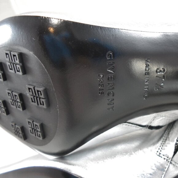 NIB$1375 Givenchy G Cube Metallic High Heels Point Toe Ankle Booties 37.5 7.5 - Picture 12 of 16
